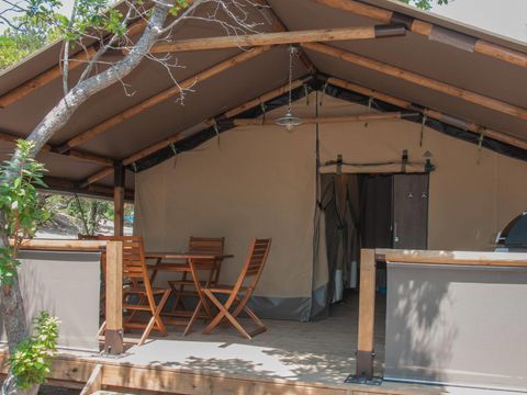 TENTE TOILE ET BOIS 5 personnes - LODGE KENYA