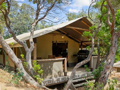 TENTE TOILE ET BOIS 5 personnes - LODGE KENYA