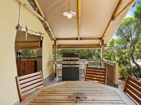 TENTE TOILE ET BOIS 5 personnes - LODGE KENYA