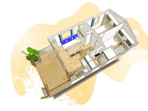 MOBILHOME 4 personnes - MOBIL-HOME 27m² / 2 chambres