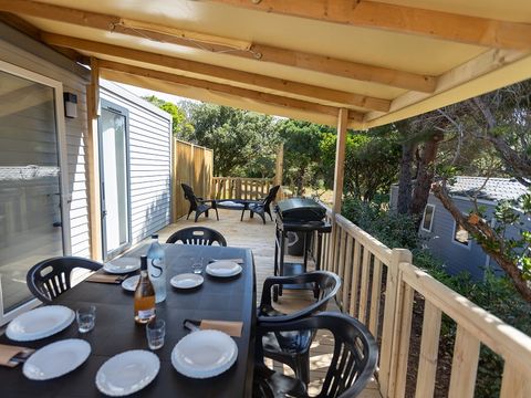 MOBILHOME 4 personnes -  Key West - 2 chambres - 2 salles de bains + TV + Spa