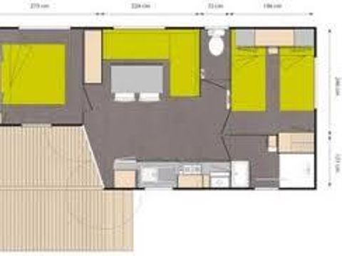 MOBILHOME 4 personnes - O'Hara + Climatisation