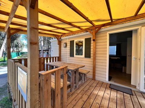 MOBILHOME 4 personnes - Comfort XL | 2 Ch. | 4 Pers. | Terrasse surélevée | Clim.
