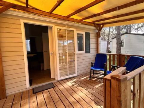 MOBILHOME 4 personnes - Comfort | 2 Ch. | 4 Pers. | Terrasse surélevée | Clim.