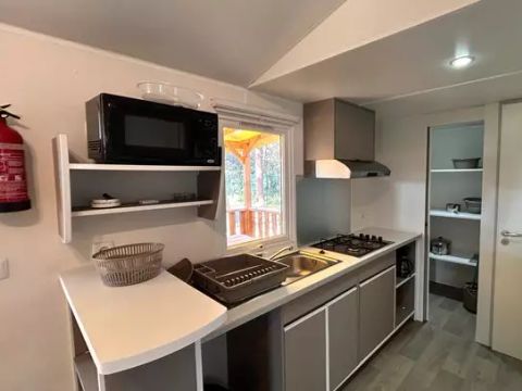 MOBILHOME 4 personnes - Comfort | 2 Ch. | 4 Pers. | Terrasse surélevée | Clim.