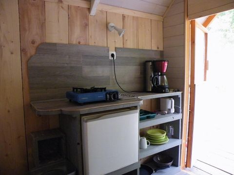 BUNGALOW 2 personnes - Cabane Roulotte 10 m² avec terrasse