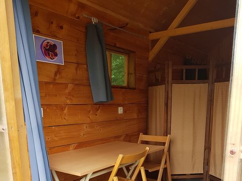 Hébergement 2 personnes - Cabane Roulotte 14 m2 avec terrasse