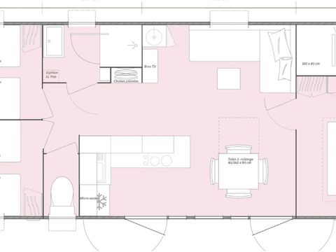 MOBILHOME 6 personnes - SUPER PREMIUM 3 CH / 2 SDE - CLIMATISE