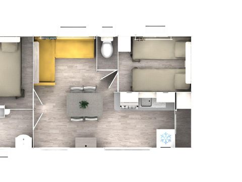 Mobilhome 4 personnes - 2 chambres