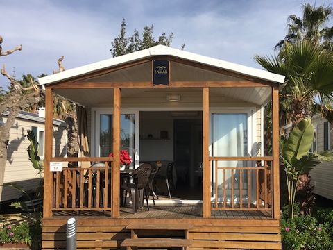MOBILHOME 4 personnes - 2 Chambres 4 adultes  Terrasse semi-couverte Clim TV