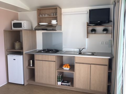Mobilhome 4 personnes - Mobil Home 2 ch 4 Terrasse semi-couverte Clim TV