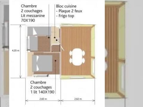 BUNGALOW TOILÉ 5 personnes - Tithome - sans sanitaires