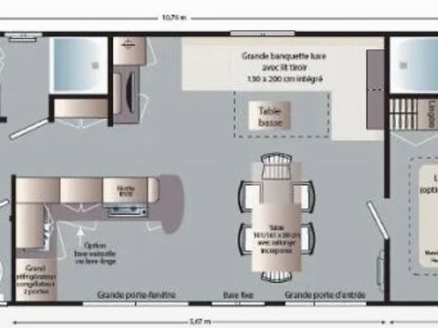 Mobilhome 6/7 personnes - Family - XL 40 m² - Climatisé