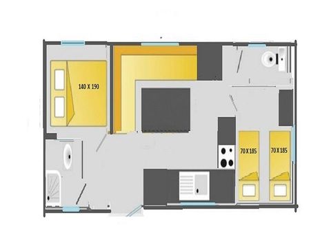 MOBILHOME 5 personnes - CLASSIC