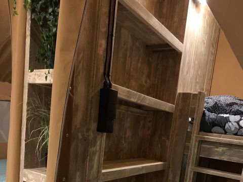 TENTE TOILE ET BOIS 5 personnes - KALAHARI sans sanitaires