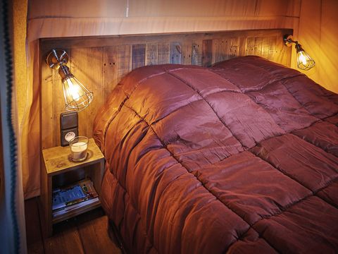 TENTE TOILE ET BOIS 7 personnes - Tente Ciela Nature Lodge - 2 chambres - Cuisine équipée – Salle de bain