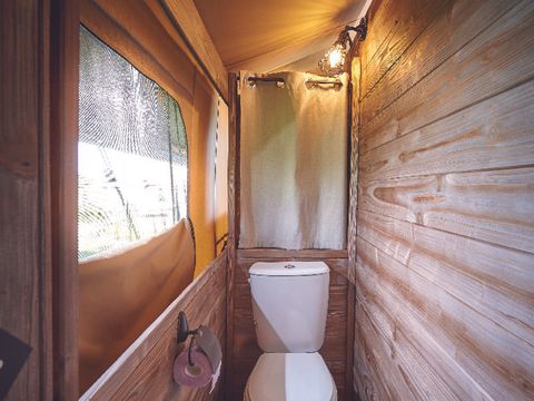 TENTE TOILE ET BOIS 7 personnes - Tente Ciela Nature Lodge - 2 chambres - Cuisine équipée – Salle de bain