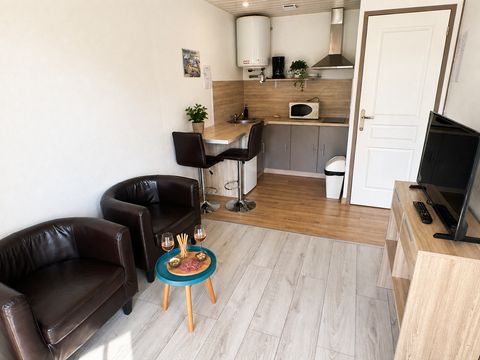 Chalet 2 personnes - 1 chambre - Terrasse couverte - 25 m²