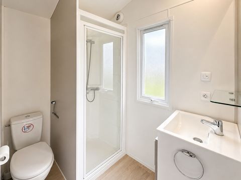 Mobilhome 2 personnes - Privilège - 1 chambre - Terrasse non couverte - 21 m²