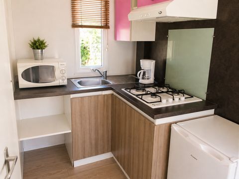 MOBILHOME 2 personnes - Privilège 1 ch. - Terrasse non couverte - 21 m2