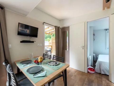 MOBILHOME 4 personnes - Homeflower Premium 29m² (2 chambres) Terrasse + TV + VUE MER
