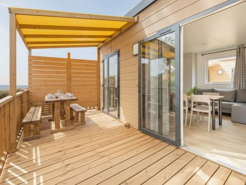 MOBILHOME 4 personnes - Mobil-Home Premium 2 chambres 4 personnes vue mer, 32m² (modèle 2023), Vue mer +CLIM