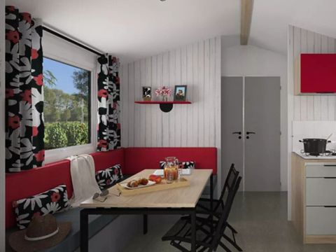 Mobilhome 6 personnes - Modulo 2 chambres 4/6 personnes, TV, LV, 27m² (2019)