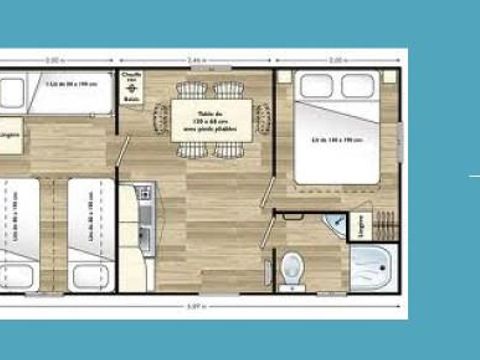 MOBILHOME 5 personnes - ECO DOMINO