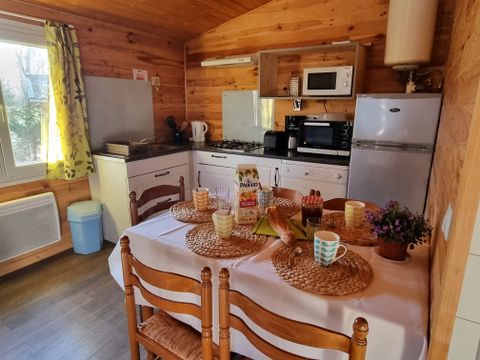 Chalet 1/5 personnes - 80 Champêtre - 35m² - Grande Terrasse couverte +Télévision - Lave vaisselle