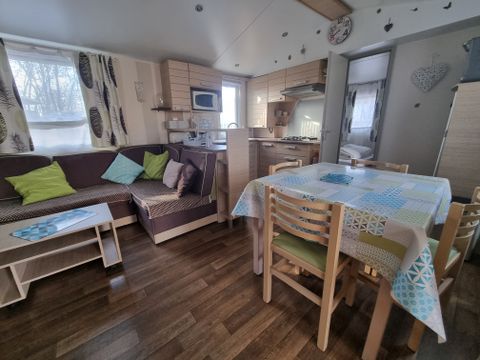 MOBILHOME 6 personnes - 54 Résidence le lys 40m2 (2 salle de bains) +clim + LAVE VAISSELLE+TERRASSE COUVERTE 1/6 pers