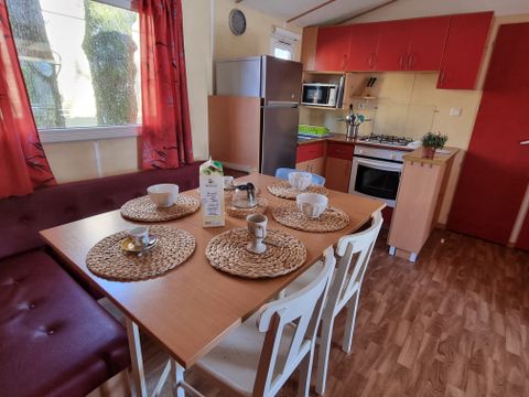 MOBILHOME 6 personnes - 20 Résidence La Futaie 32m2 Terrasse Couverte , 3 chambres, lave vaisselle + Télévision 1/6 pers