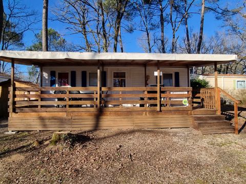 MOBILHOME 6 personnes - 20 Résidence La Futaie 32m2 Terrasse Couverte , 3 chambres, lave vaisselle + Télévision 1/6 pers