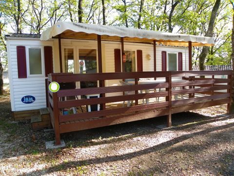 MOBILHOME 4 personnes - Résidence FLeurie 32m2 Terrasse Couverte + Télevision dimanche au dimanche