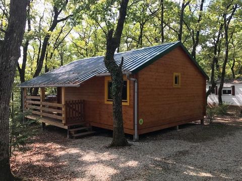 CHALET 5 personnes - CHALET 40m2 Pétales d'or TERRASSE COUVERTE + TELEVISON +LAVE VAISSELLE