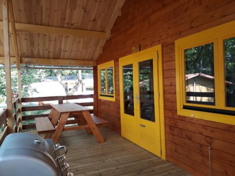 CHALET 5 personnes - CHALET 40m2 Pétales d'or TERRASSE COUVERTE + TELEVISON +LAVE VAISSELLE