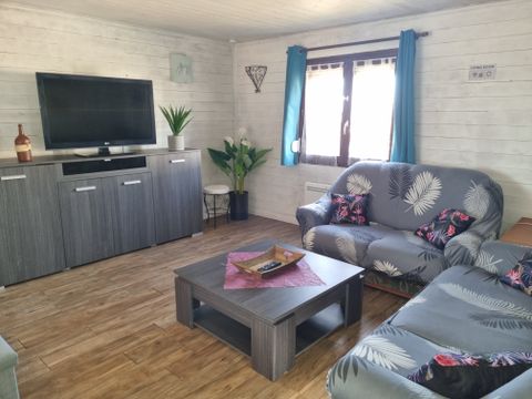 CHALET 5 personnes - 14 Chalet IRIS 45m² avec Télévision + Lave vaisselle + Terrasse couverte 1/5 pers