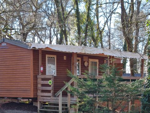 MOBILHOME 6 personnes - 66 Résidence Des Bois 32m2, climatisation + Télevision + lave vaisselle + Terrasse couverte 1/6 pers