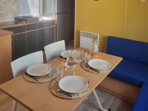 Mobilhome 1/4 personnes - 22 Résidence - Les tournesols - Terrasse couverte +Télévision