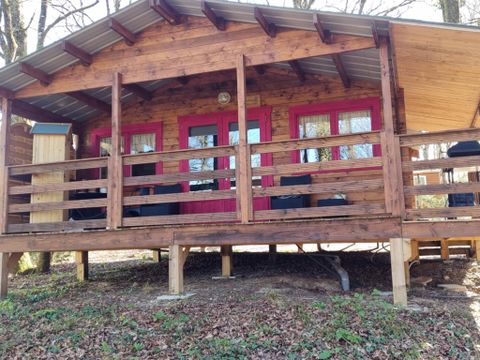 CHALET 2 personnes - 72 La Cabane En tête à tête 35M2 2 Pers Suite parentale + Terrasse couverte + Télé 2 pers