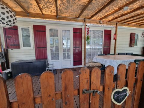 MOBILHOME 4 personnes - 62 Résidence la cordylineTerrasse Couverte, Climatisation + lave vaisselle 1/4 pers