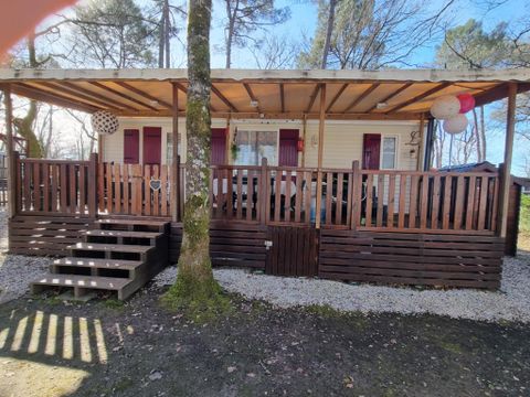 MOBILHOME 4 personnes - 62 Résidence la cordylineTerrasse Couverte, Climatisation + lave vaisselle 1/4 pers