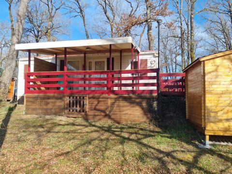 MOBILHOME 4 personnes - 05 Résidence le framboisier 32M2, Terrasse Couverte, Télevision + Lave Vaisselle 1/4 pers