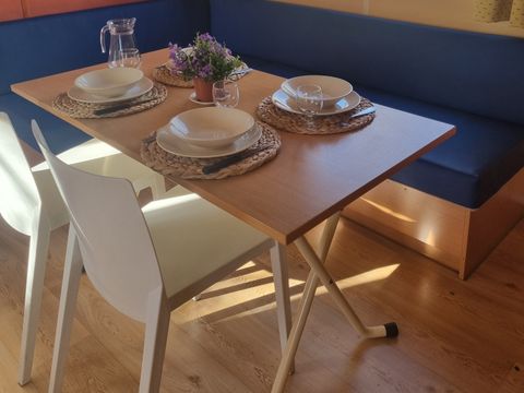 Mobilhome 1/4 personnes - 71 Résidence - Les chênes - Terrasse couverte +Télévision