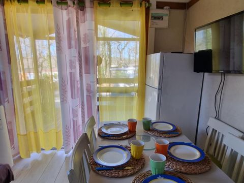 MOBILHOME 5 personnes - 28 Cottage Détente 25m² Terrasse couverte + climatisation +Télévision 1/5 pers