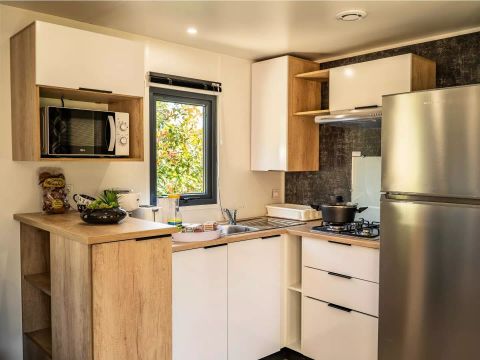MOBILHOME 6 personnes - Cottage CONFORT PREMIUM 4 Pièces 6 Personnes + TV 2sdb