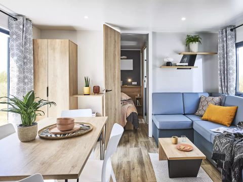 MOBILHOME 4 personnes - Lodge SERENITY-PREMIUM 3 Pièces 4 Personnes + SPA + TV