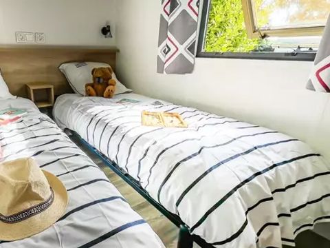 MOBILHOME 4 personnes - Lodge SERENITY-PREMIUM 3 Pièces 4 Personnes + SPA + TV