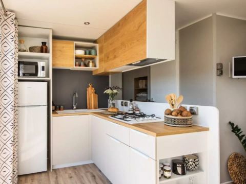 Mobilhome 6 personnes - Lodge Ô CONFORT – 3 chambres / 2 salles de bains, 6 personnes