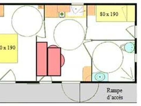 CHALET 4 personnes - Chalet Topaze 4P. 2 chambres 1  salle de bain **