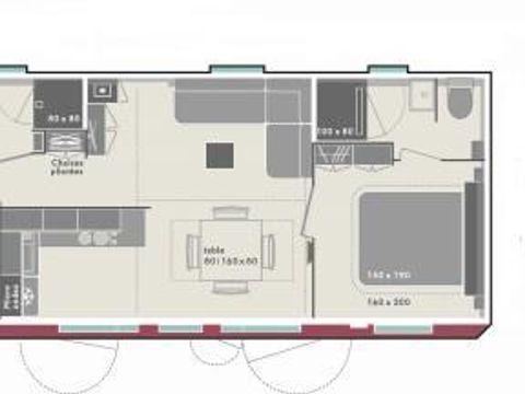 MOBILHOME 6 personnes - Cottage Rubis 6P. 3 chambres 2 salles de bain ****